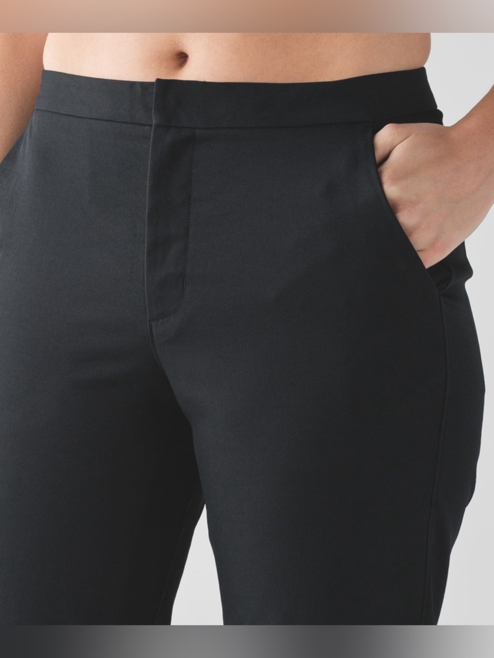 Lululemon City Trek Trouser *28" Black Travel Pant Ankle 10 Medium - Picture 3 of 11